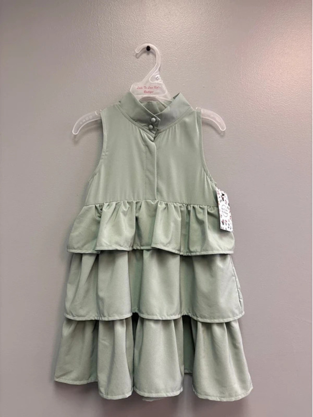 NWT 3/4 Sage Dress girls Boutique tiered